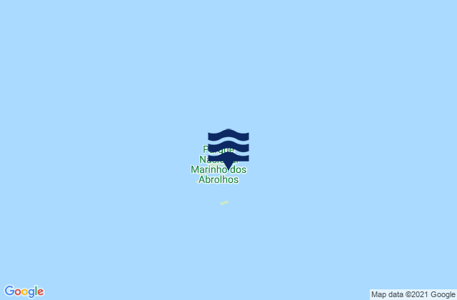 Ilhas dos Abrolhos, Brazilの潮見表地図