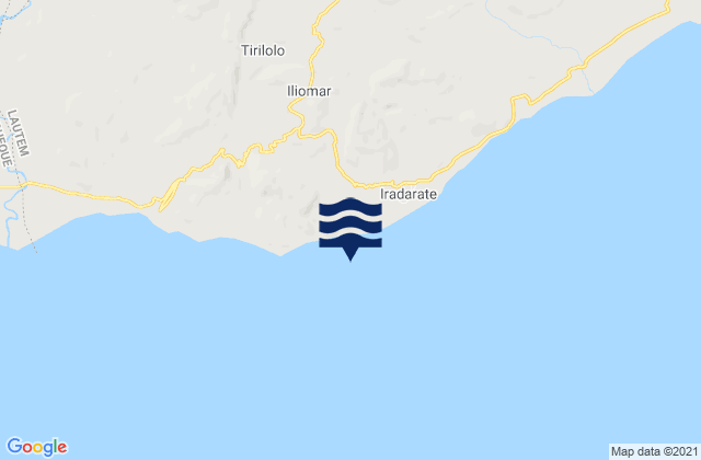 Iliomar, Timor Lesteの潮見表地図