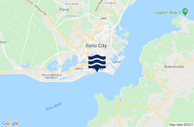 Iloilo, Philippinesの潮見表地図