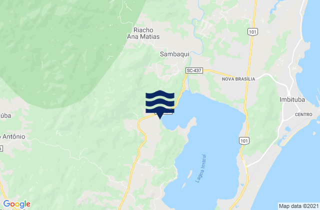 Imaruí, Brazilの潮見表地図