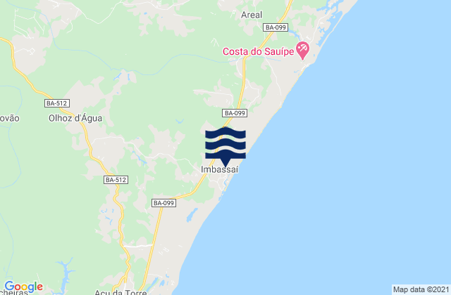 Imbacai, Brazilの潮見表地図
