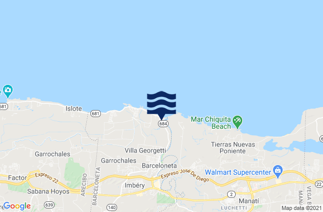 Imbery, Puerto Ricoの潮見表地図