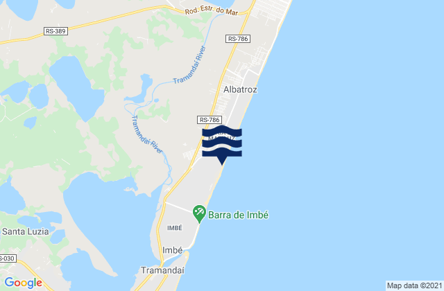 Imbé, Brazilの潮見表地図