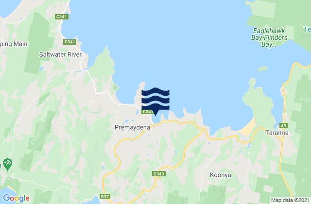 Impression Bay, Australiaの潮見表地図