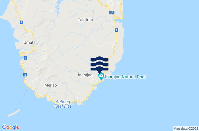 Inarajan Municipality, Guamの潮見表地図