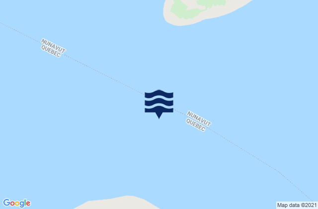 Inenew Passage, Canadaの潮見表地図