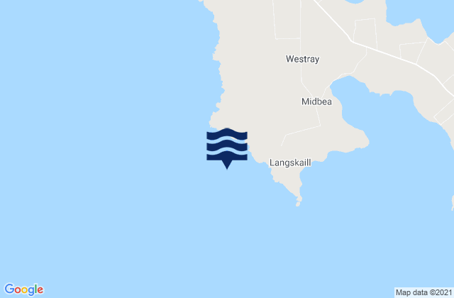 Inga Ness, United Kingdomの潮見表地図