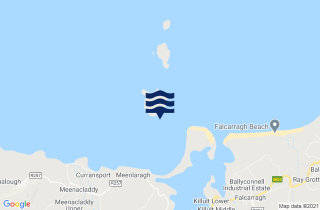 Inishbofin Bay, Irelandの潮見表地図