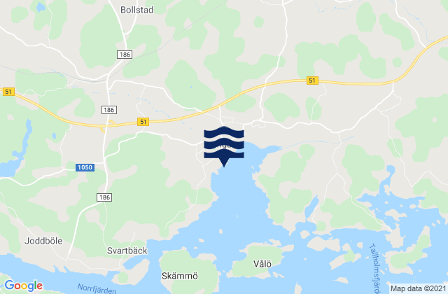 Inkoo, Finlandの潮見表地図