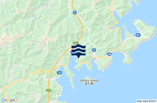 Inokushi Ko, Japanの潮見表地図