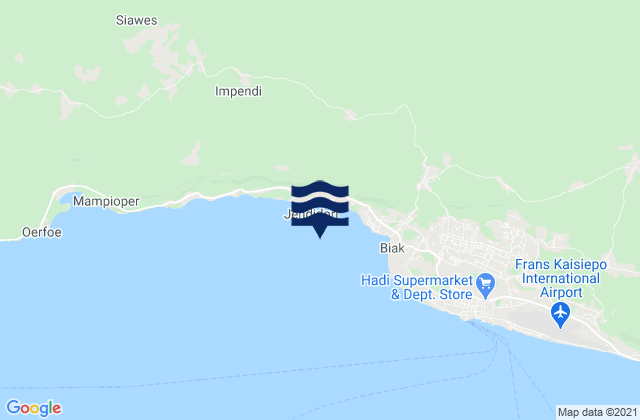 Insrom, Indonesiaの潮見表地図