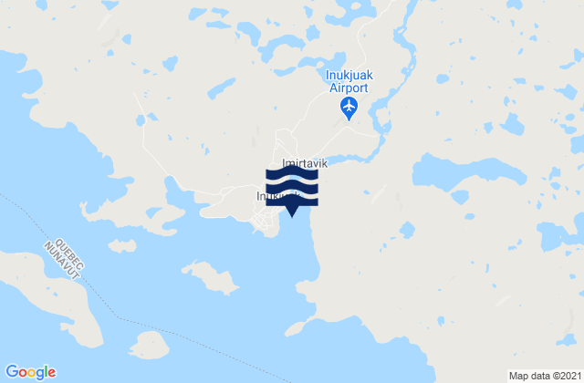 Inukjuak, Canadaの潮見表地図