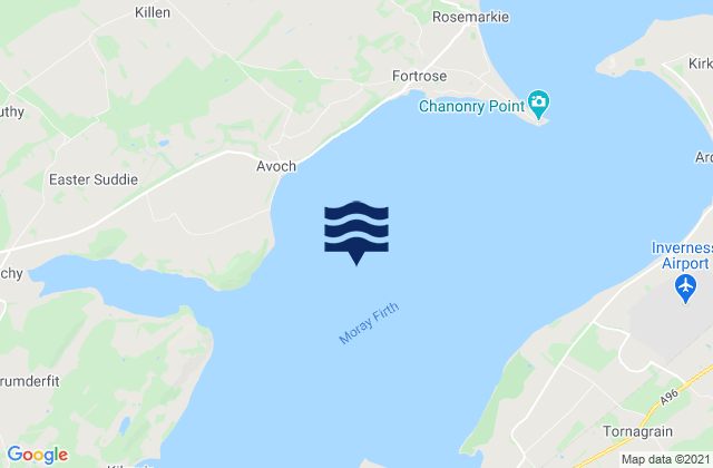 Inverness Firth, United Kingdomの潮見表地図