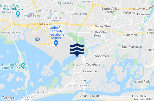 Inwood, United Statesの潮見表地図