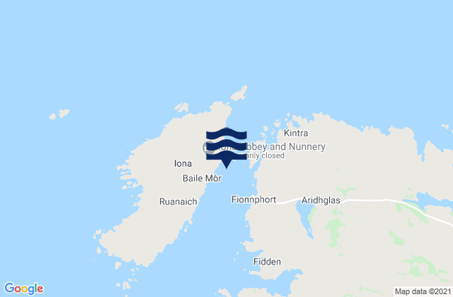 Iona, United Kingdomの潮見表地図