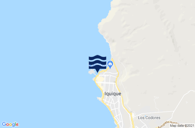 Iquique, Chileの潮見表地図