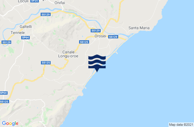 Irgoli, Italyの潮見表地図