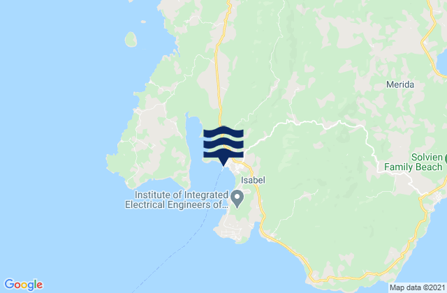 Isabel, Philippinesの潮見表地図