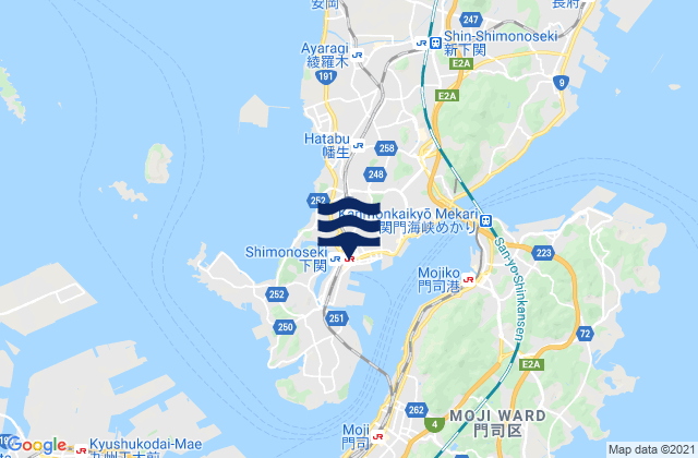 Isakimachi, Japanの潮見表地図