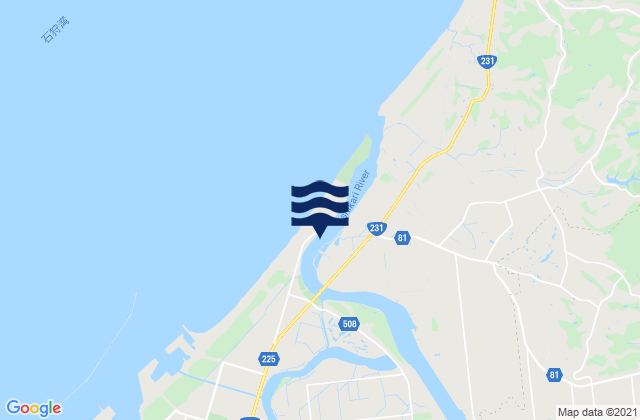 Ishikari, Japanの潮見表地図