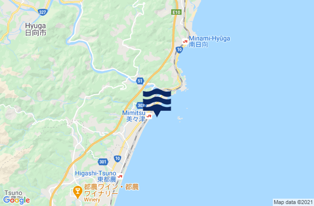 Ishinamigawa, Japanの潮見表地図