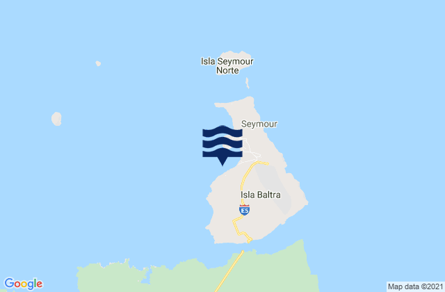 Isla Baltra, Ecuadorの潮見表地図