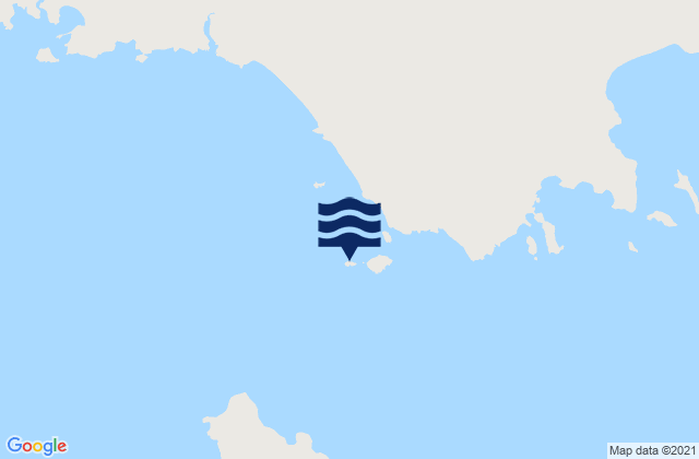 Isla Blanca, Argentinaの潮見表地図
