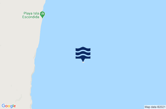 Isla Escondida, Argentinaの潮見表地図