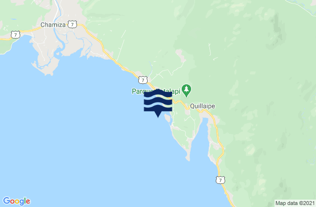 Isla Quillaipe, Chileの潮見表地図