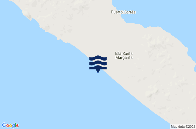 Isla Santa Margarita, Mexicoの潮見表地図