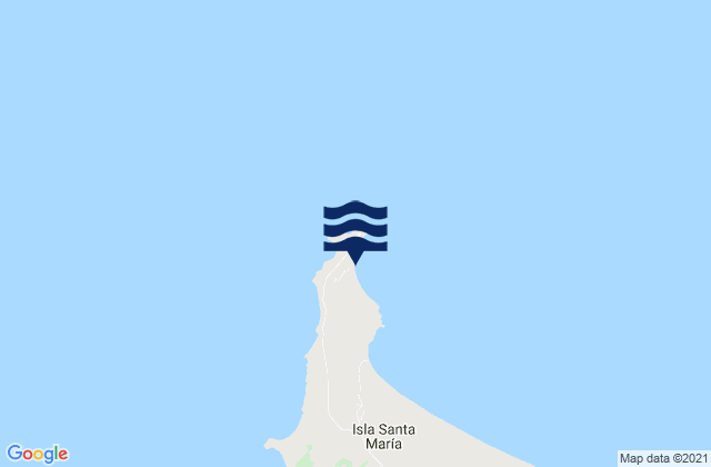 Isla Santa Maria, Chileの潮見表地図
