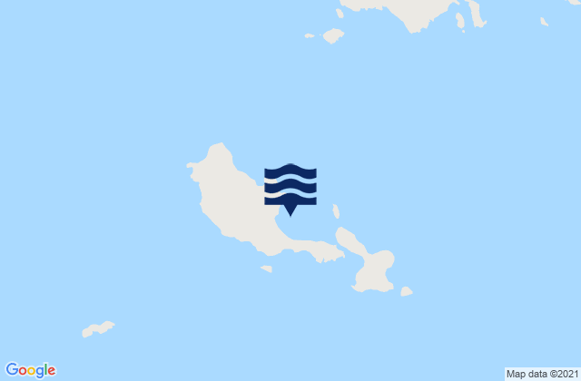 Isla Tova, Argentinaの潮見表地図
