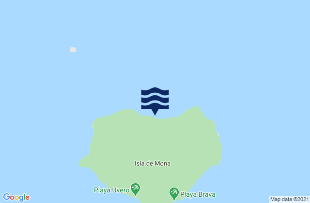 Isla de Mona e Islote Monito Barrio, Puerto Ricoの潮見表地図