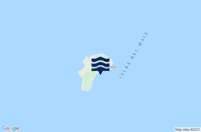 Isla del Maiz Grande, Nicaraguaの潮見表地図