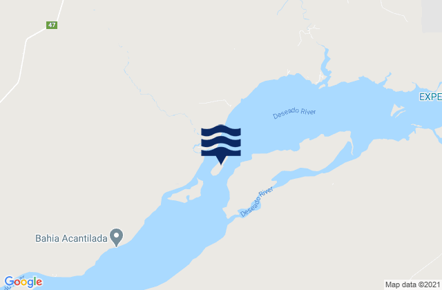 Isla del Rey, Argentinaの潮見表地図