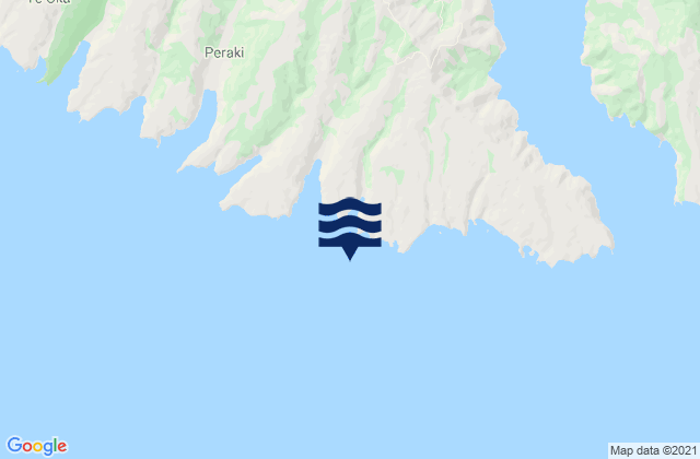 Island Bay, New Zealandの潮見表地図