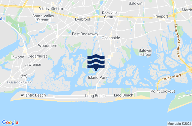 Island Park, United Statesの潮見表地図