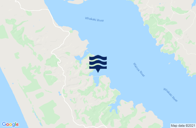 Island Point, New Zealandの潮見表地図