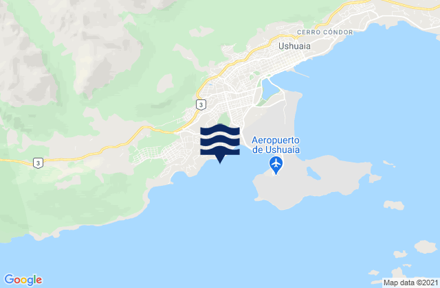 Islas Ano Nuevo, Chileの潮見表地図