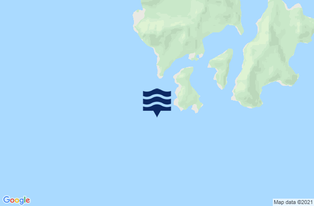 Islas Week, Chileの潮見表地図