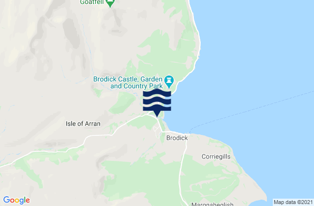 Isle of Arran, United Kingdomの潮見表地図