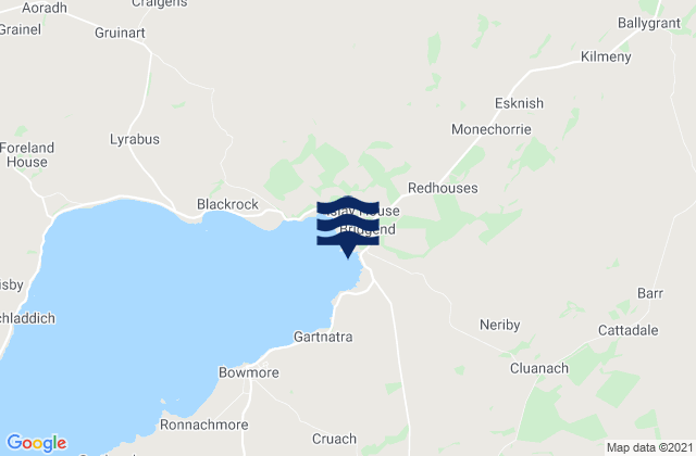 Isle of Islay, United Kingdomの潮見表地図