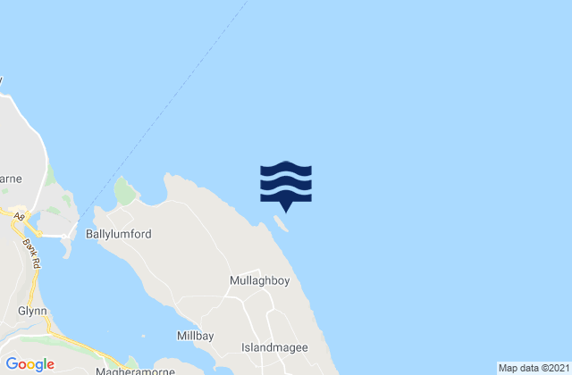 Isle of Muck, United Kingdomの潮見表地図