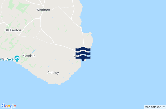 Isle of Whithorn, United Kingdomの潮見表地図