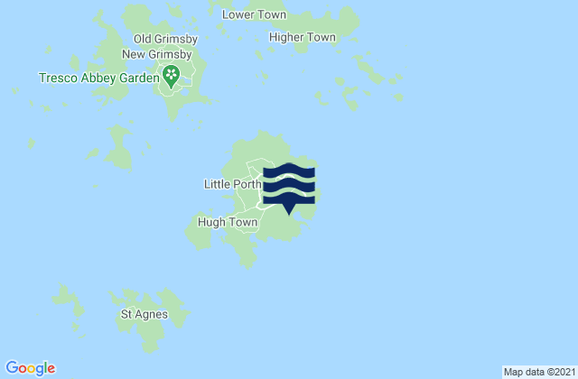 Isles of Scilly, United Kingdomの潮見表地図