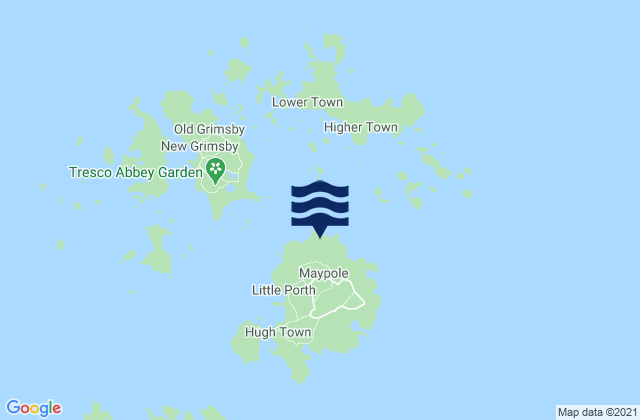 Isles of Scilly, United Kingdomの潮見表地図