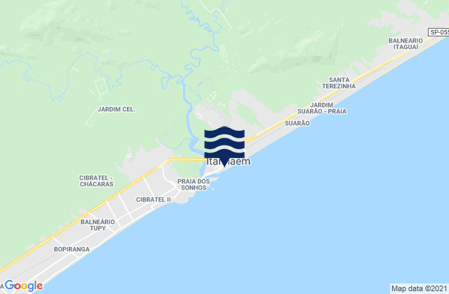 Itanhaém, Brazilの潮見表地図