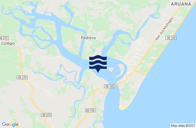 Itaporanga d'Ajuda, Brazilの潮見表地図