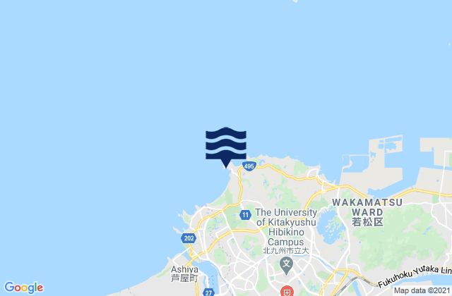 Iwaya (Hukuoka), Japanの潮見表地図