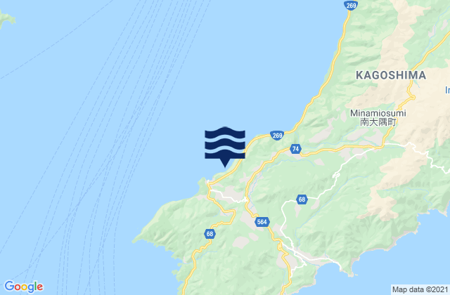 Izasiki, Japanの潮見表地図